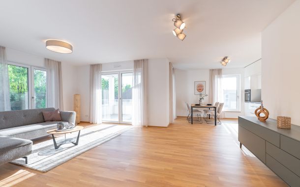 3-Zimmer-Wohnung in Plattling mit offenem Wohn- und Essbereich