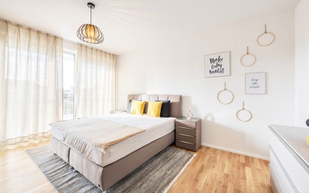 2-Zimmer-Wohnung Plattling Schlafzimmer