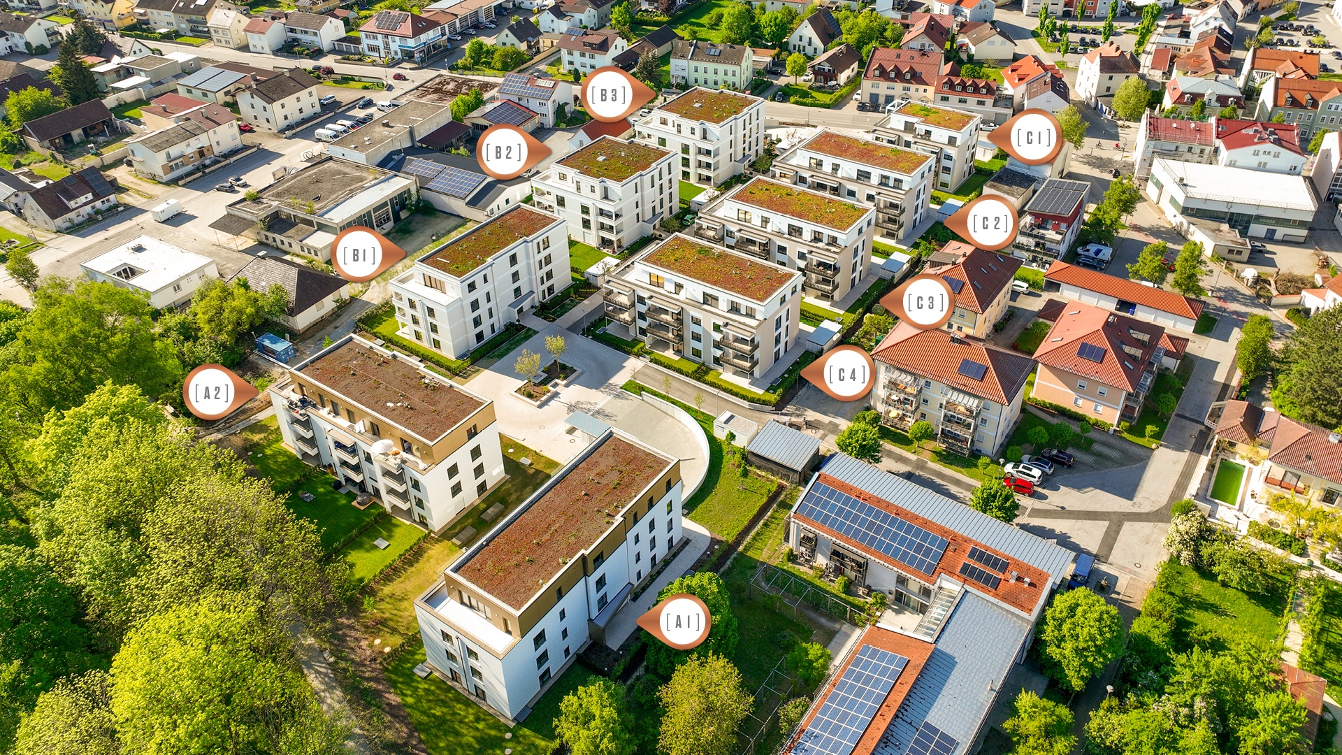 Mühlbachpromenade Plattling Übersicht